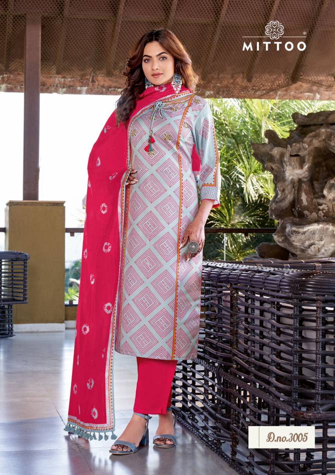 Glamour Style By Mittoo Muslin Printed Designer Kurti With Bottom Dupatta Wholesale Shop In Surat